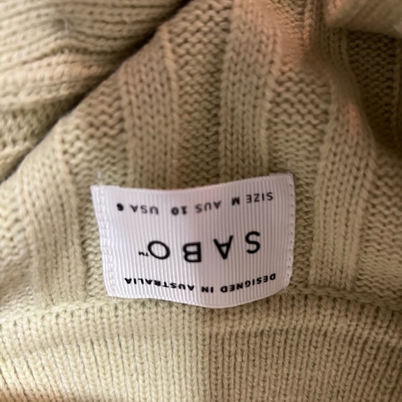 Sabo Skirt Light Green Ribbed Sweater Set - Picture 8 of 8